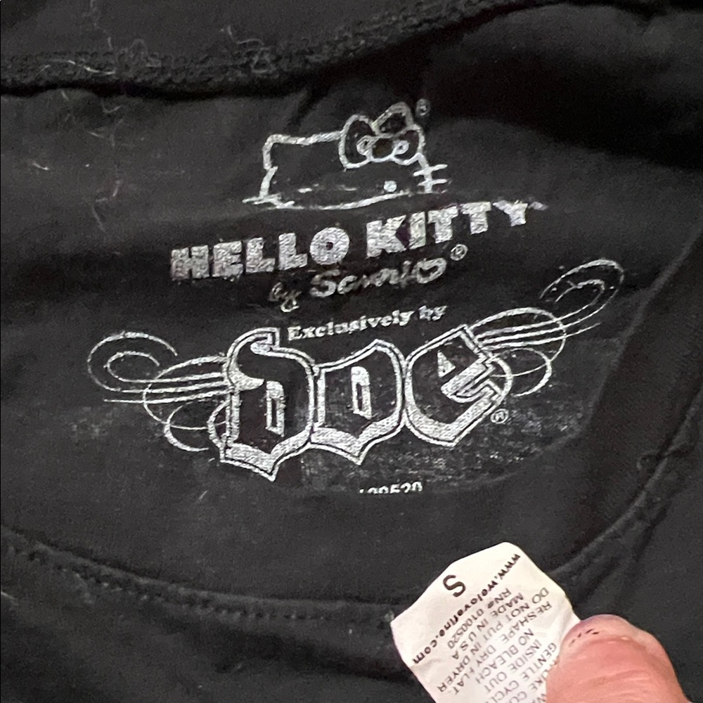 Black Hello Kitty Kiss S tank top two sided vintage - Picture 8 of 9